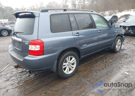 2007 Toyota Highlander Hybrid Limited V6 z USA, uszkodzony, nr VIN JTEEW21A870039223